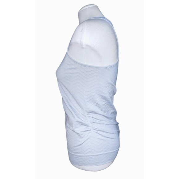 Athleta Light Gray Racerback Tank Top Sz Large Womens Athletic Tank Top - Picture 5 of 5